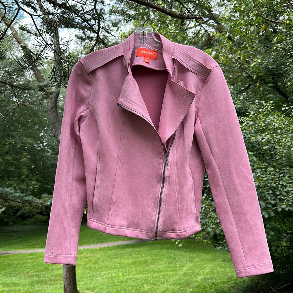 Joe Fresh from Canada- Pink Vegan Suede Jacket